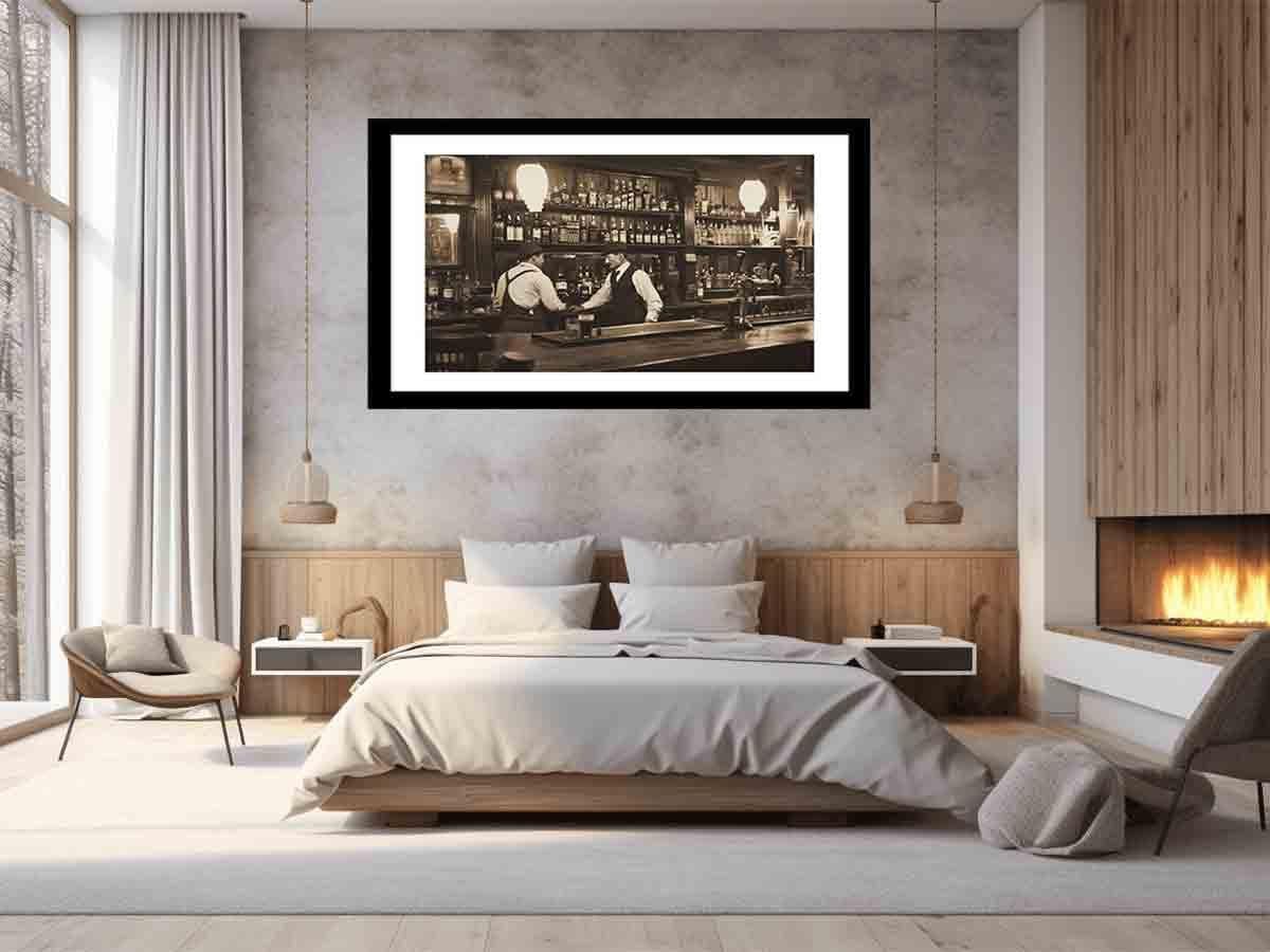 image-Vintage Bar Framed Print