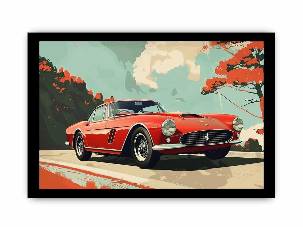 image-Vintage Car Framed print