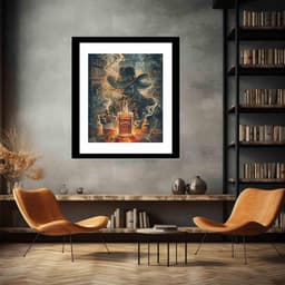 image-vintage whiskey Framed Print