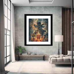 image-vintage whiskey Framed Print