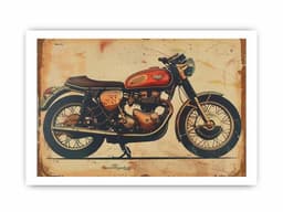 image-Vintage Motorcyle Framed Print