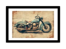image-Vintage Motorcyle Print
