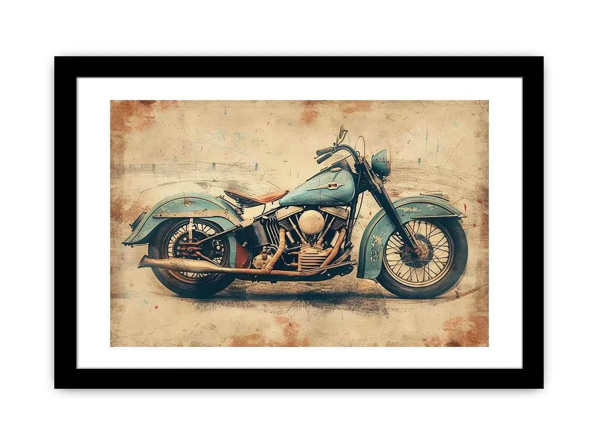 image-Vintage Motorcyle Print