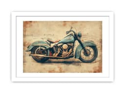 image-Vintage Motorcyle Print