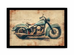 image-Vintage Motorcyle Print