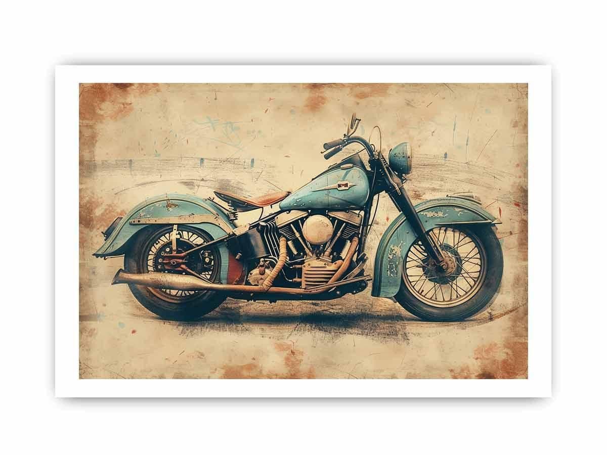 image-Vintage Motorcyle Print