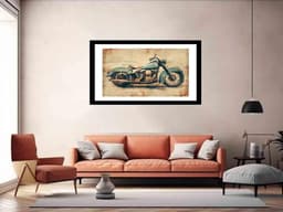image-Vintage Motorcyle Print