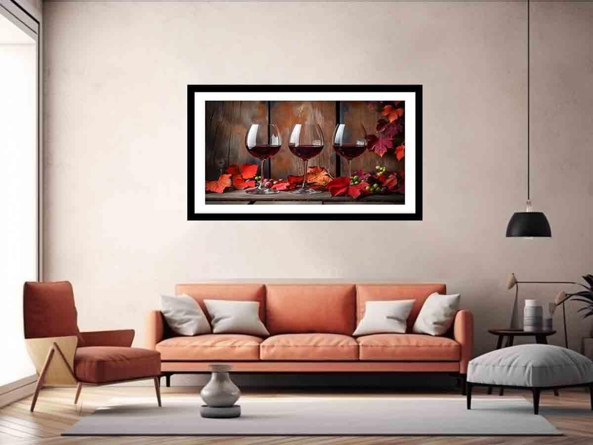 image-Red wine Frame print