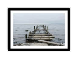 image-Broken Jetty Framed Print