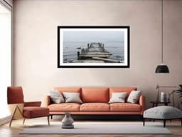 image-Broken Jetty Framed Print