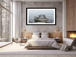 image-Broken Jetty Framed Print
