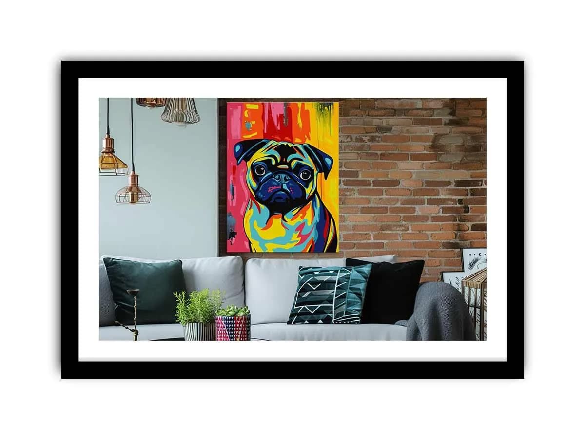 image-Pug Dog Framed Print