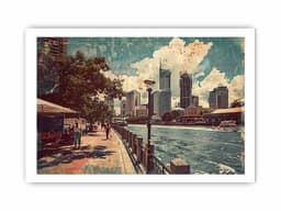 image-Brisbane City Vintage Art