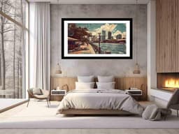 image-Brisbane City Vintage Art