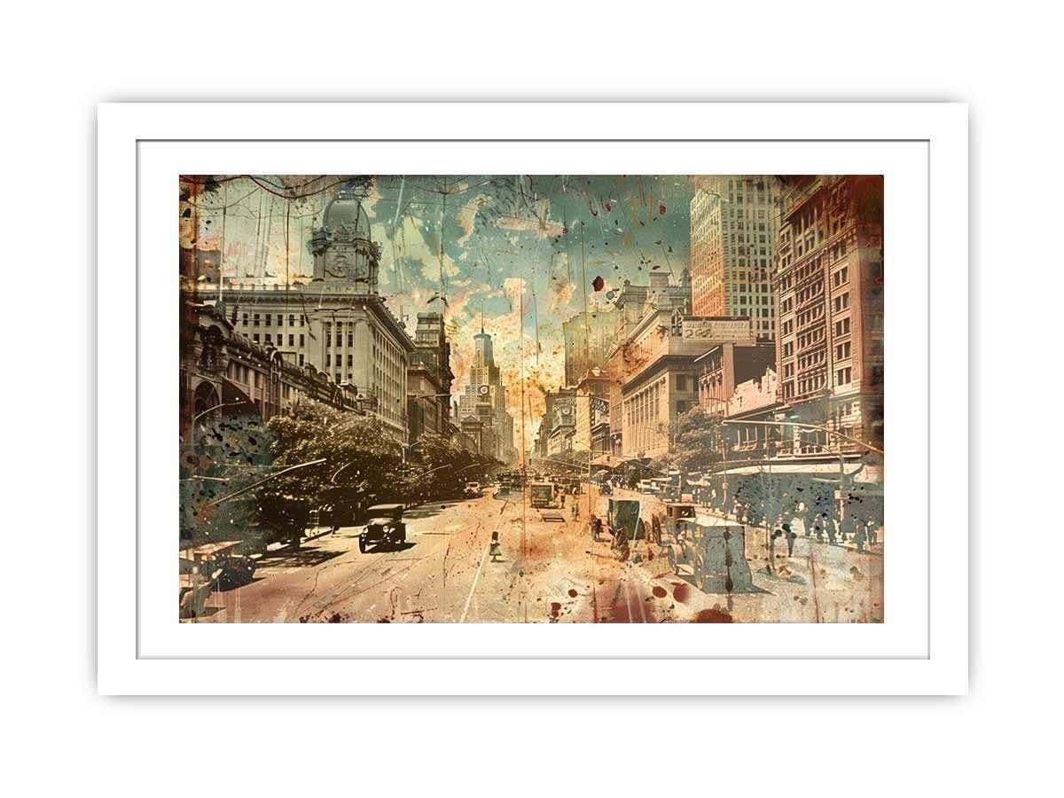 image-Brisbane City Vintage Print