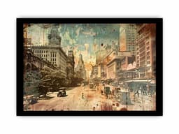 image-Brisbane City Vintage Print