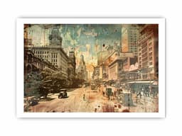 image-Brisbane City Vintage Print