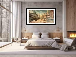 image-Brisbane City Vintage Print