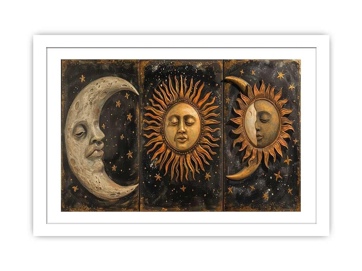 image-Sun Moon Framed Print Art