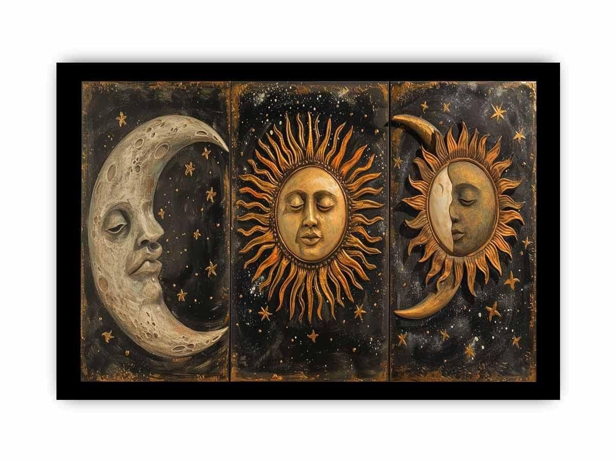 image-Sun Moon Framed Print Art