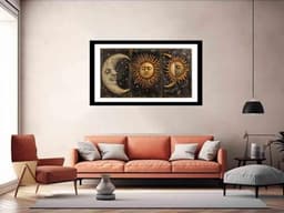 image-Sun Moon Framed Print Art