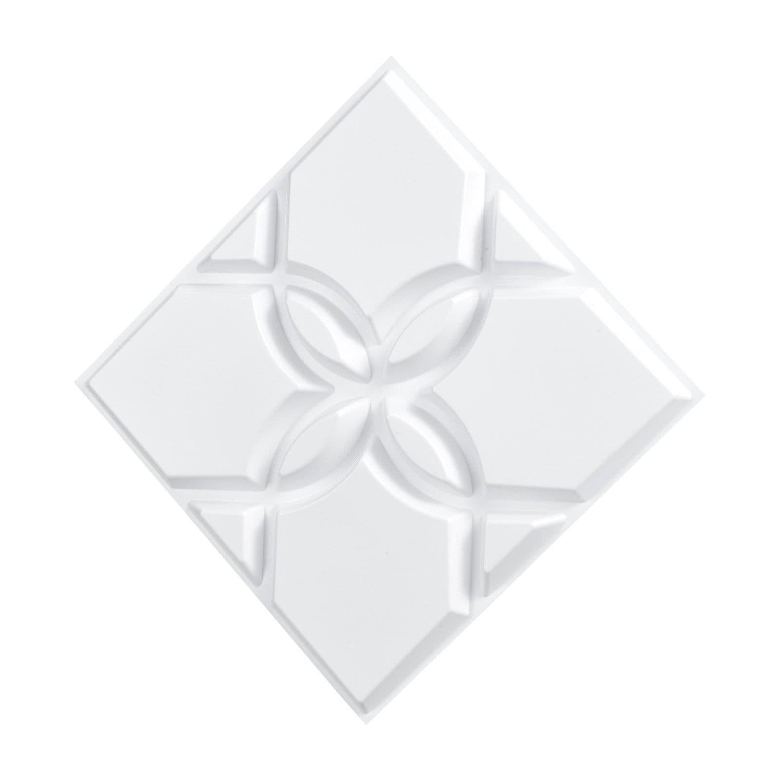 image-VEVOR 3D Wall Panels, 33-Pack 11.81 x 11.81 in PVC Modern Art Minimalist Floral Tiles, 32 Sq.Ft Coverage Accent Wall Panel, Interior Home Decor for Ceiling, Bedroom, Living & Gaming Room, Matte White