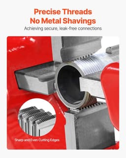 image-VEVOR Threading Machine Dies, 1/2"-3/4" NPT Pipe Dies(4 Packs), Right-Handed HSS Pipe Threading Dies, Fit VEVOR Split-Type Machines, RIDGID Universal Die Heads 504A, 711, 713, 811A, 815A, 816, 817, 842