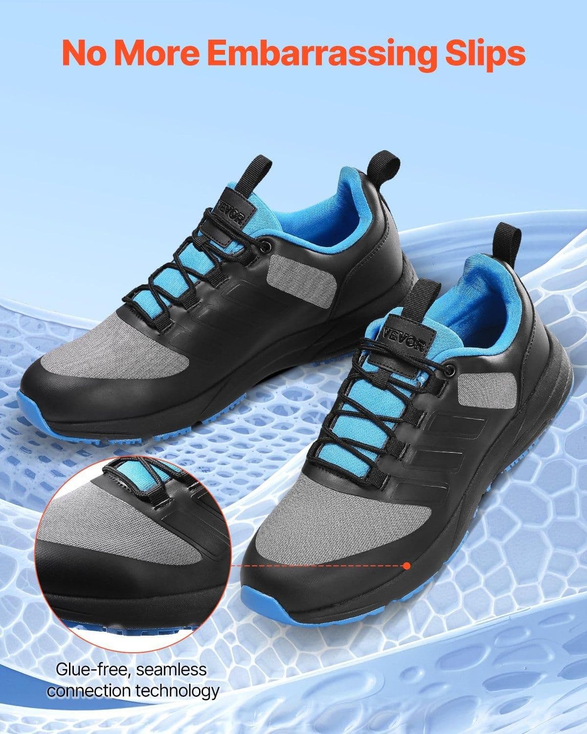 image-VEVOR Cross Training Shoes, M Width Sneakers US Size 11, Wide Toe Box Shoes with Arch Support & Adjustable Lace-up, Training Shoes for Running, Gymnastics, Dog Walking, and Weightlifting (Black)