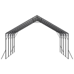 image-VEVOR Heavy Duty Metal Carport, 20 x 20 ft Outdoor Carport with Sturdy Frame & Roof, Car Garage Shade with Removable Sidewalls, Multi-Use Car Shelter for Pickup, Boat, Trucks & Tractors