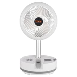 image-VEVOR 10 inch Portable Foldable Rechargeable Oscillating Fan, 3-in-1 Battery Operated with Remote Control, Quiet Desk/Table Pedestal Fan, 9 Speeds,90-degree Auto Left/Right Rotation,for Home,Office
