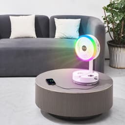 image-VEVOR 10 inch Portable Foldable Rechargeable Oscillating Fan, 3-in-1 Battery Operated with Remote Control, Quiet Desk/Table Pedestal Fan, 9 Speeds,90-degree Auto Left/Right Rotation,for Home,Office