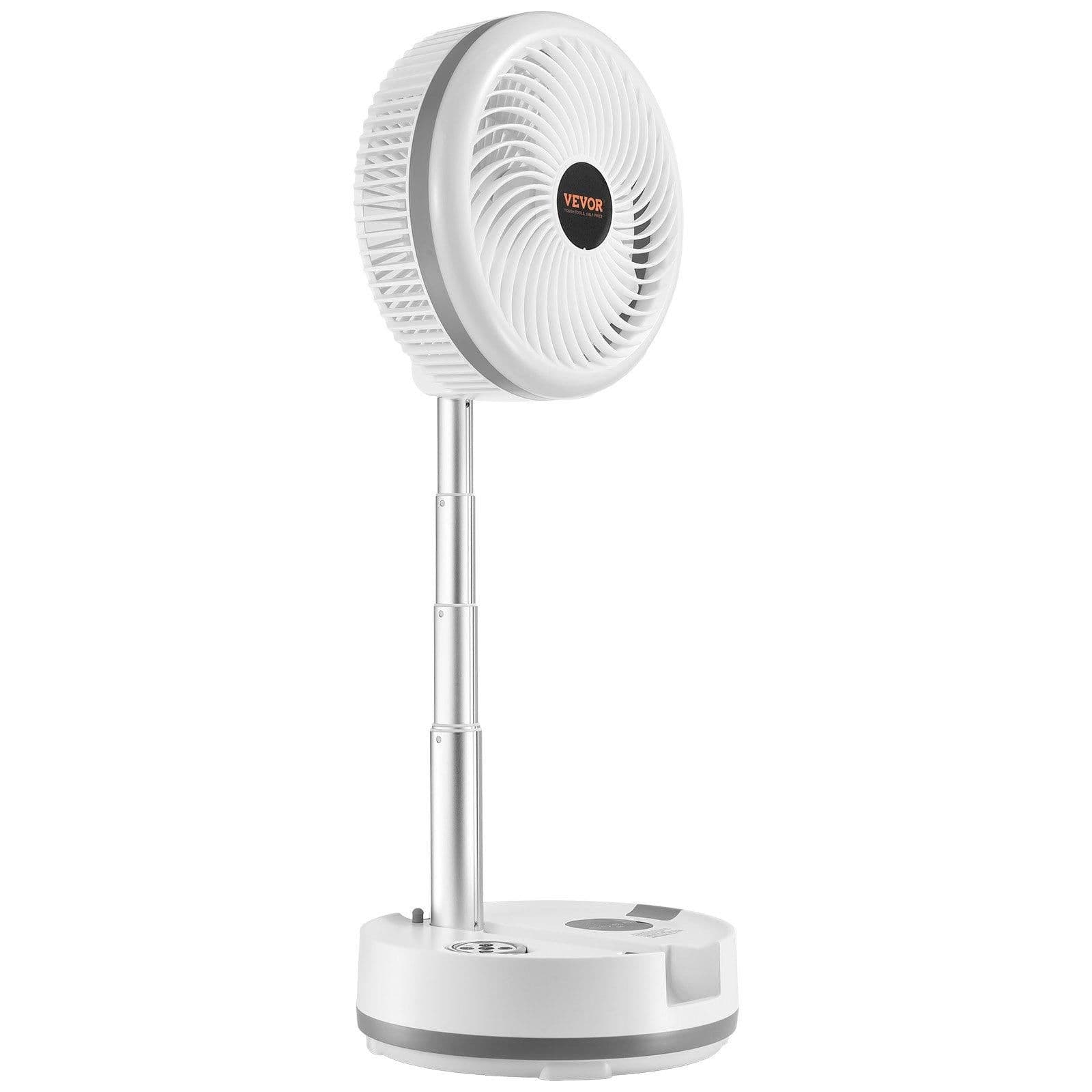 image-VEVOR 10 inch Portable Foldable Rechargeable Oscillating Fan, 3-in-1 Battery Operated with Remote Control, Quiet Desk/Table Pedestal Fan, 9 Speeds,90-degree Auto Left/Right Rotation,for Home,Office