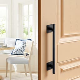 image-VEVOR Barn Door Handle, 12.6 in Rustic Fence Gate Handle, Rust-Resistant Coating, Heavy Duty Carbon Steel Outdoor Gate Handles, Easy to Install, Metal Sliding Door Pulls for Garage Shed Closet Pantry