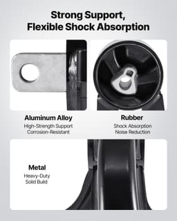 image-VEVOR Engine Motor Mount and Transmission Mount Kit Replacement, Set of 4, Compatible with 2008–2010 Chrysler Town & Country 3.3L, Replace OE# A5654, A5480, A5465, A5493, Secure Support