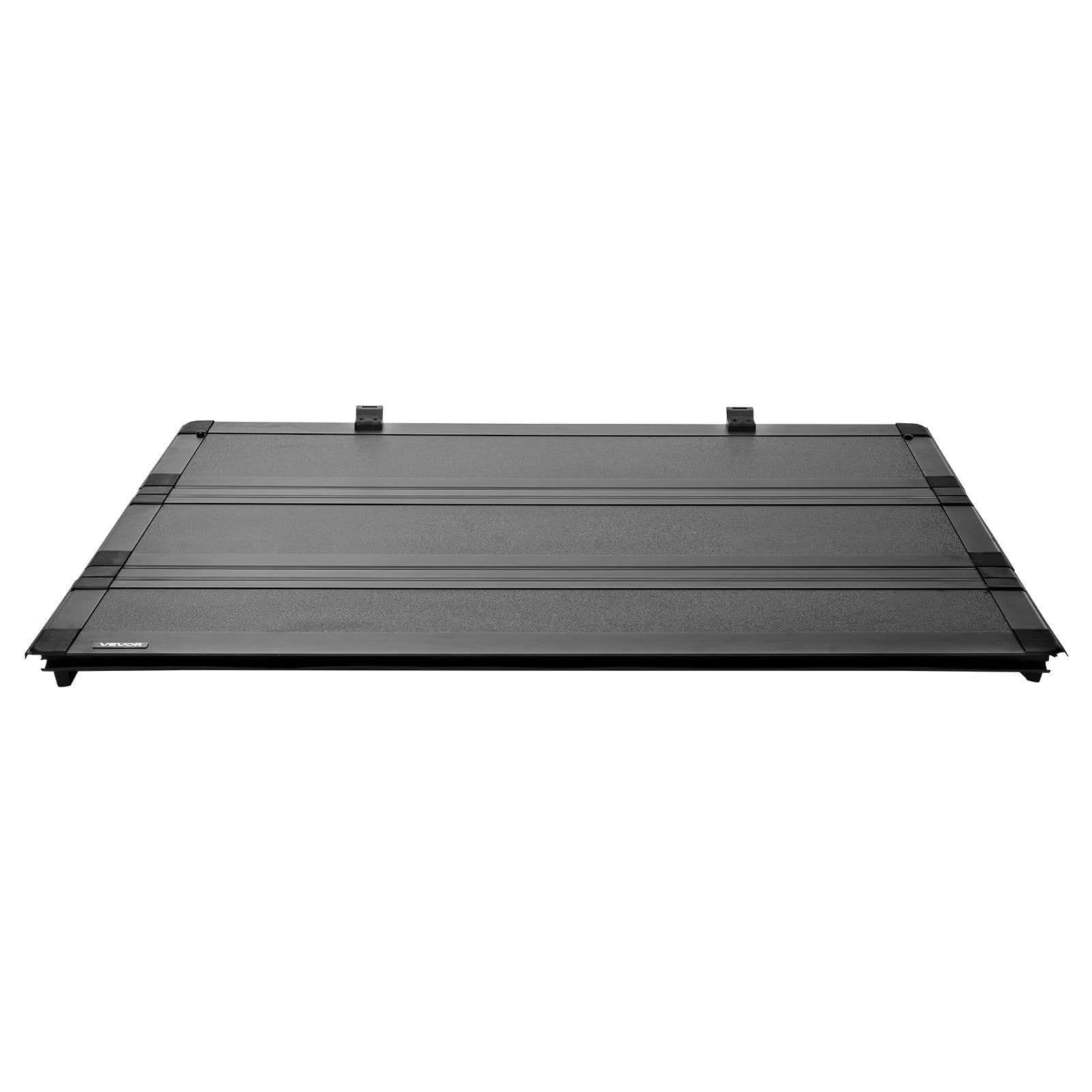 image-VEVOR Hard Tri-Fold Truck Bed Tonneau Cover, Compatible with 2022-2025 Ford Maverick 4.5 ft (54.4 in) Bed, Heavy-Duty Waterproof Low-Profile Hard Folding Truck Cover with Aluminum Alloy Support Bar