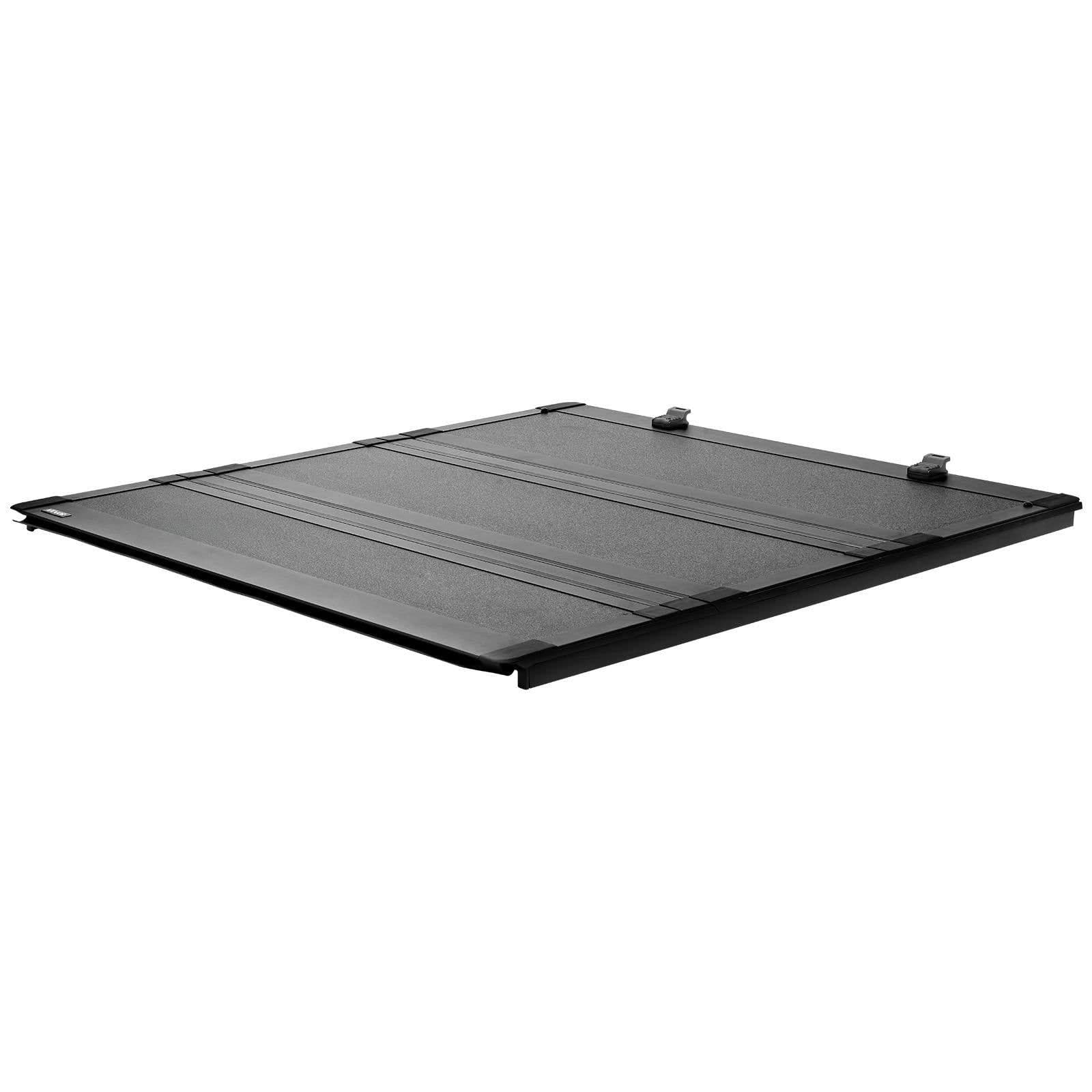 image-VEVOR Hard Tri-Fold Truck Bed Tonneau Cover, Compatible with 2022-2025 Ford Maverick 4.5 ft (54.4 in) Bed, Heavy-Duty Waterproof Low-Profile Hard Folding Truck Cover with Aluminum Alloy Support Bar