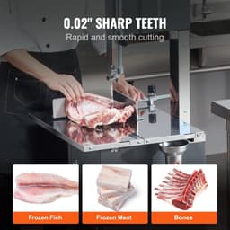 image-VEVOR Band Saw Blade for Cutting Meat Bone 82.3"x0.63"x0.02" Carbon Steel 5 PCS