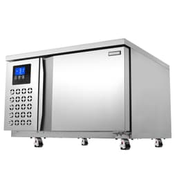 image-VEVOR Commercial Blast Freezer, 80 L / 2.8 Cu.ft Blast Chiller with 3 Trays, Blast Chiller Freezer Chest with 4 Freezing Modes, Stainless Steel Food Blast Freezer with Casters for Restaurant, Seafood
