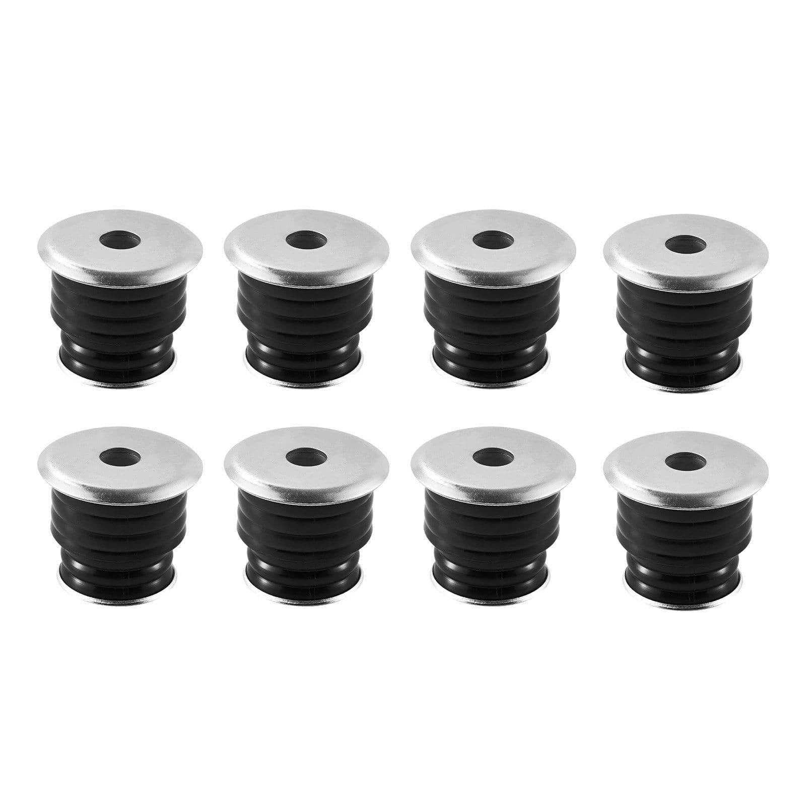 image-VEVOR Body Mount Bushing Kit, Compatible with 1999-2007 Ford F250 F350, 60 PCS Polyurethane Body Mount Kit, Quick Replacement, Durable Components for Improving Bumpy Driving Performance, Black