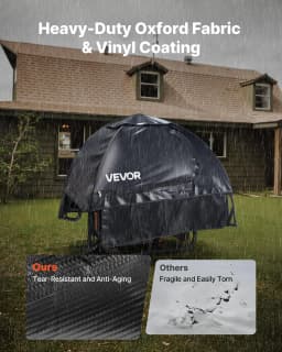 image-VEVOR Generator Cover, 36 x 26 x 26 Inch Waterproof Universal Generator Cover for Most Generators 70-108 Inches Perimeter, Portable Generator Running Cover with Heavy Duty Thicken Oxford Fabric, Black