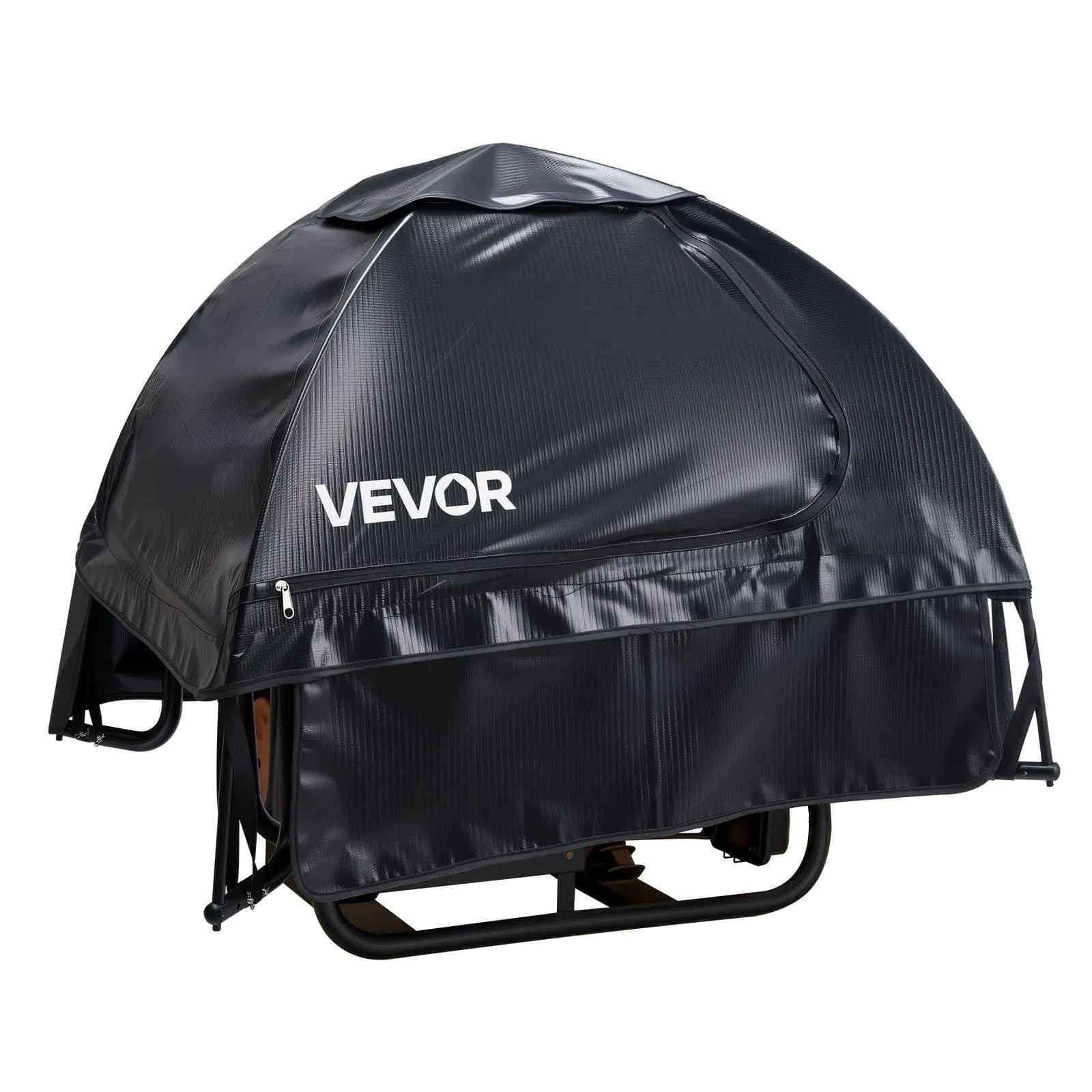 image-VEVOR Generator Cover, 36 x 26 x 26 Inch Waterproof Universal Generator Cover for Most Generators 70-108 Inches Perimeter, Portable Generator Running Cover with Heavy Duty Thicken Oxford Fabric, Black