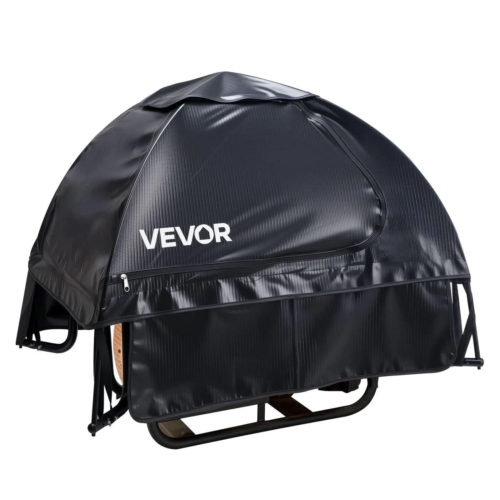 image-VEVOR Generator Cover, 36 x 26 x 26 Inch Waterproof Universal Generator Cover for Most Generators 70-108 Inches Perimeter, Portable Generator Running Cover with Heavy Duty Thicken Oxford Fabric, Black