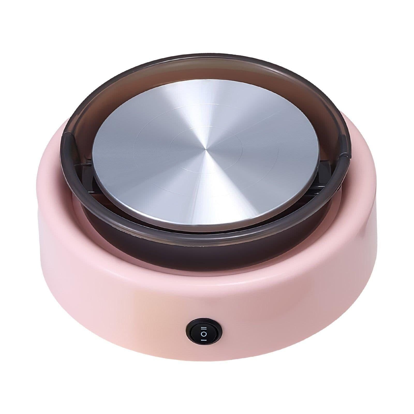 image-VEVOR Mini Pottery Wheel, 6 inch Turntable, Forward and Reverse Rotation, Adjustable Speed, Electric Clay Wheel for Kids and Beginners, with Shaping Tools, for Home DIY, Pottery Classes, Pink
