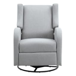 image-VEVOR Electronic Power Recliner and Swivel Glider, 250 lbs Weight Capacity Swivel Glider Recliner Chair with USB Port, Polyester Surface Swivel Rocker Recliner for Living Room, Bedroom, Light Gray