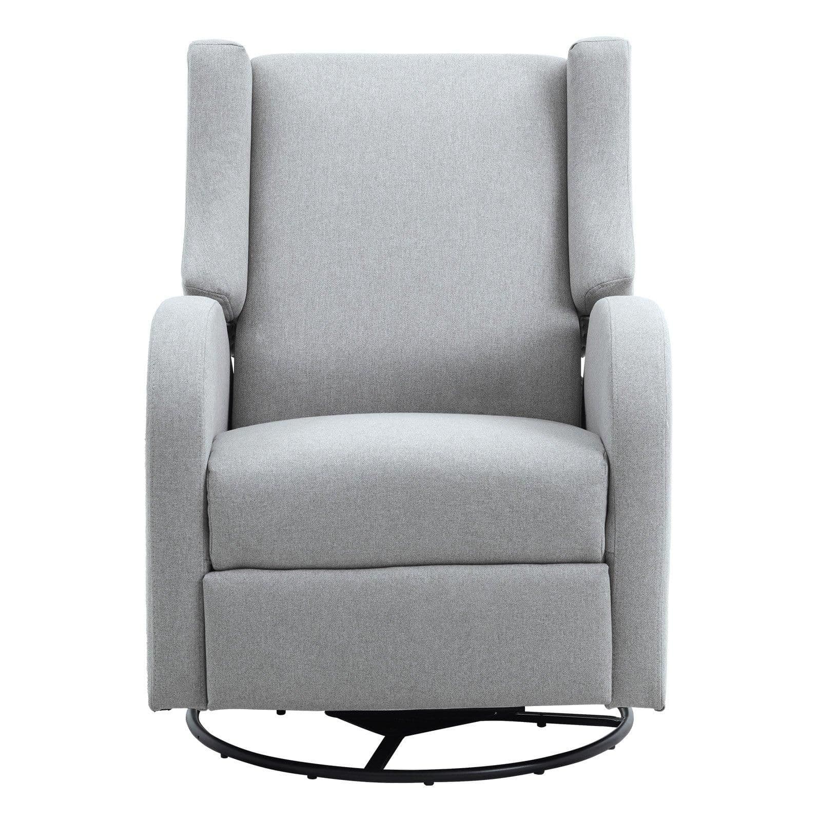 image-VEVOR Electronic Power Recliner and Swivel Glider, 250 lbs Weight Capacity Swivel Glider Recliner Chair with USB Port, Polyester Surface Swivel Rocker Recliner for Living Room, Bedroom, Light Gray
