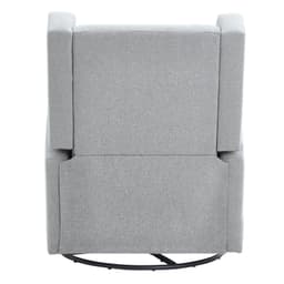image-VEVOR Electronic Power Recliner and Swivel Glider, 250 lbs Weight Capacity Swivel Glider Recliner Chair with USB Port, Polyester Surface Swivel Rocker Recliner for Living Room, Bedroom, Light Gray