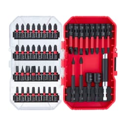 image-VEVOR Screwdriver Bit Set, 45-Piece, Magnetic Phillips, Slotted, Square, Torx Bit, Hex Nut Sockets, Extension Rod with Transparent Storage Case, High-Strength S2 Alloy Steel, Blackened Finish
