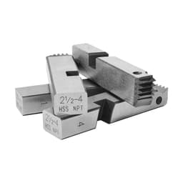 image-VEVOR Threading Machine Dies, 2-1/2" to 4" NPT Pipe Dies(4 Packs), Right-Handed HSS Pipe Threading Dies, Fit VEVOR Integrated Pipe Threading Machines