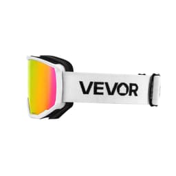 image-VEVOR Ski Goggles, Cylindrical Lens with Pink Revo Coating, OTG Anti fog Snow Goggles for Men Women Youth, TPU Frame & Ventilation Structure, Suitable for Skiing, Skating, Snowboarding, Cycling