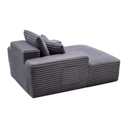 image-VEVOR Chaise Lounge Chair, 48 in Boneless Chaise Lounge Indoor, Modern Upholstered Oversized Reading Chair with Throw Pillows & Armrests, Sofa Couch Deep Seat Sleeper for Living Room, Bedroom, Balcony